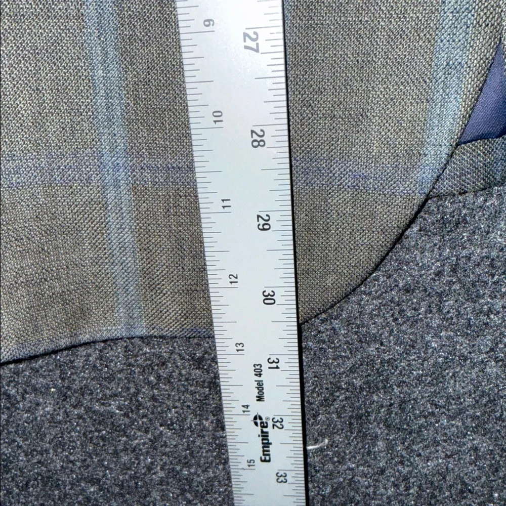 Jos. A. Bank Brown/Blue Plaid Linen/Wool  Blazer 41R
